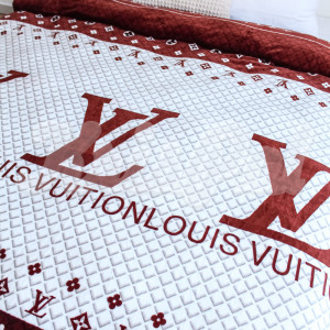 Двуспальный флисовый плед ™KrisPol, 112217-2 “Луи Виттон (Louis Vuitton)”