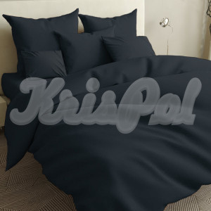 Двуспальное постельное белье ™KrisPol, бязь Lux на резинке 141032-2, черный