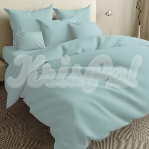 Семейное постельное белье ™KrisPol, бязь Lux на резинке 141053-4, мята
