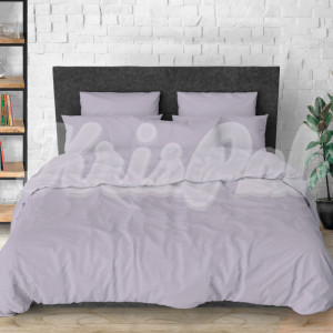 Двуспальное постельное белье ™KrisPol, бязь Lux на резинке 1414055-2, нежный лавандовый 