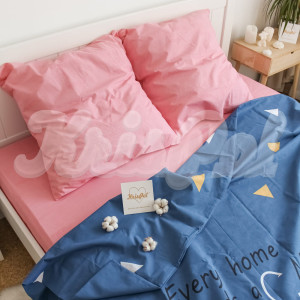Двуспальное (Евро) постельное белье ™KrisPol, бязь Lux на резинке 141615-3, “Забавные котики”
