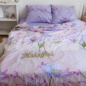 Двуспальное постельное белье ™KrisPol, бязь Lux на резинке 143193-2, “Влюбленность”