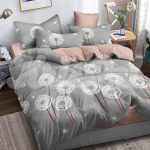 Двуспальное постельное белье ™KrisPol, бязь Lux на резинке 144982-2, “Поляна одуванчиков”