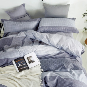 Двуспальное (Евро) постельное белье ™KrisPol, бязь Lux на резинке 145010-3, “Акценты”
