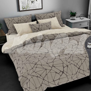 Семейное постельное белье ™KrisPol, бязь Lux на резинке 148038-4, “Сахара”