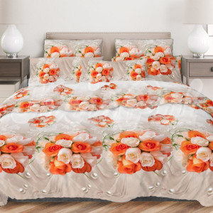 Семейное постельное белье ™KrisPol, бязь Lux 154756-4, "Букет роз"