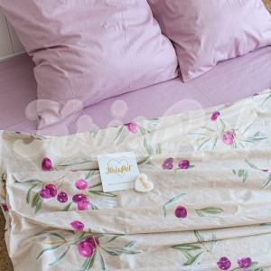 Двуспальное постельное белье ™KrisPol, сатин 44266-2, “Цветущий сад”
