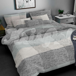 Двуспальное (Евро) постельное белье ™KrisPol, бязь Lux 518011-3, "Сдержанность"