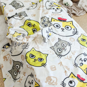 Детское полуторное постельное белье ™KrisPol, бязь Lux 614121, "Веселые котики"