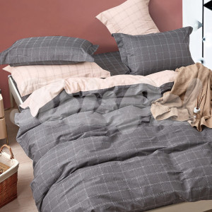 Двуспальное постельное белье ™KrisPol, сатин на резинке 77332-2, “Счпстливые будни”