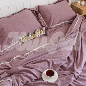 Двуспальное постельное белье ™KrisPol, вареный хлопок 8888-2, (цвет)