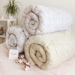 Одеяло зимнее ™KrisPol, двуспальное (микрофибра, холлофайбер 400 г/м²)